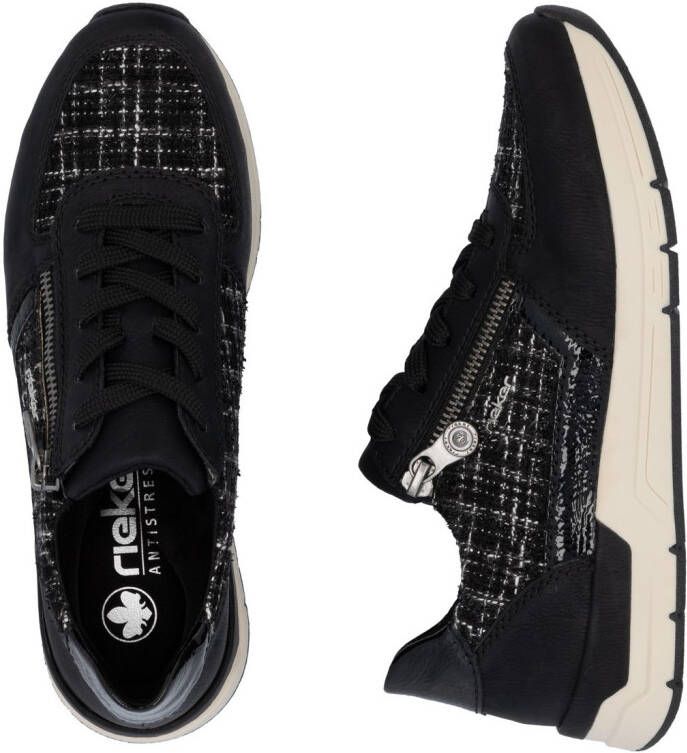 Rieker Sneakers vrijetijdsschoen veterschoen halfschoen met modieuze accenten