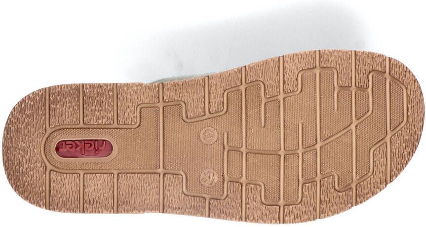 Rieker Teenslippers zomerschoen slippers badschoen zwemschip met logo-opschrift