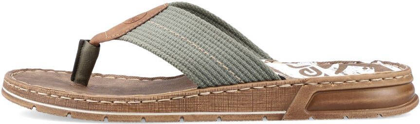 Rieker Teenslippers zomerschoen slippers badschoen zwemschip met logo-opschrift