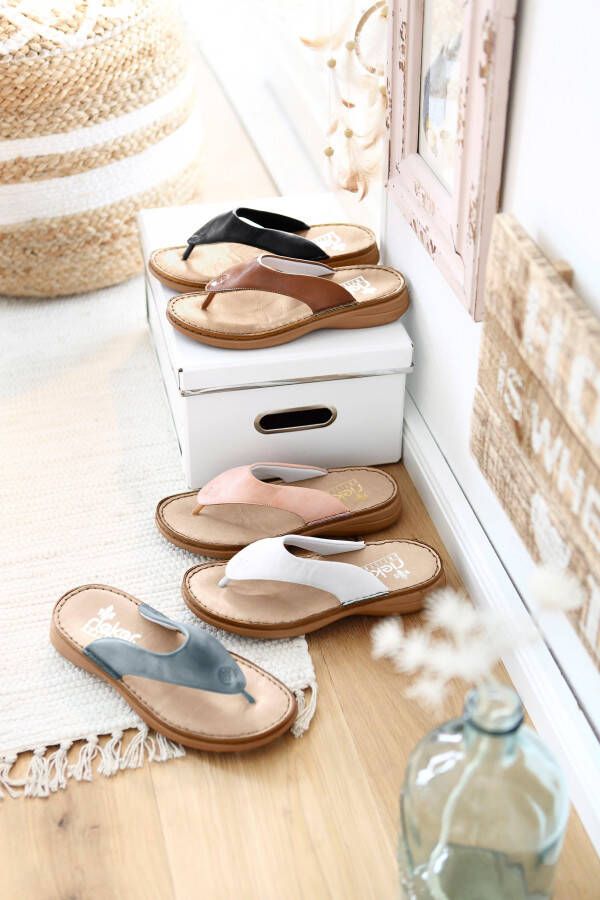 Rieker Teenslippers zomerschoen slippers met tussenstuk voor de tenen - Foto 3