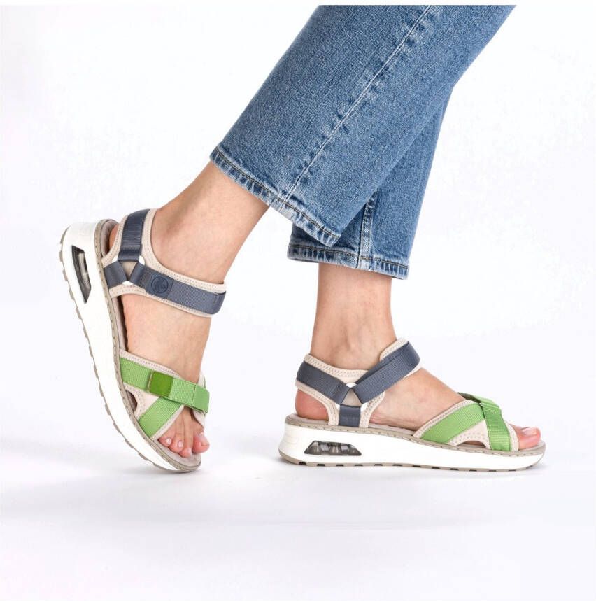 Rieker Trekkingsandalen met praktische klittenbandsluitingen