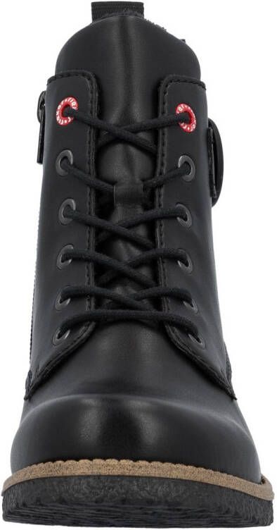 Rieker Veterlaarsjes Veterboots enkellaarsjes blokhak met decoratieve siergesp - Foto 6