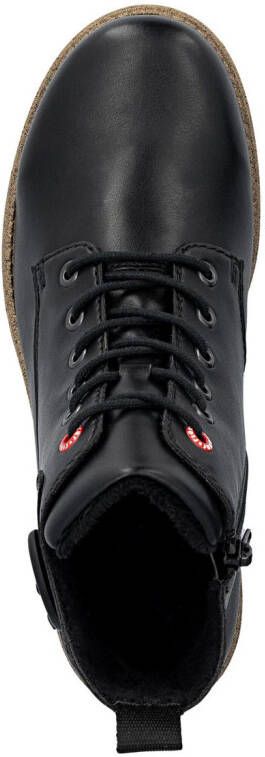 Rieker Veterlaarsjes Veterboots enkellaarsjes blokhak met decoratieve siergesp - Foto 8