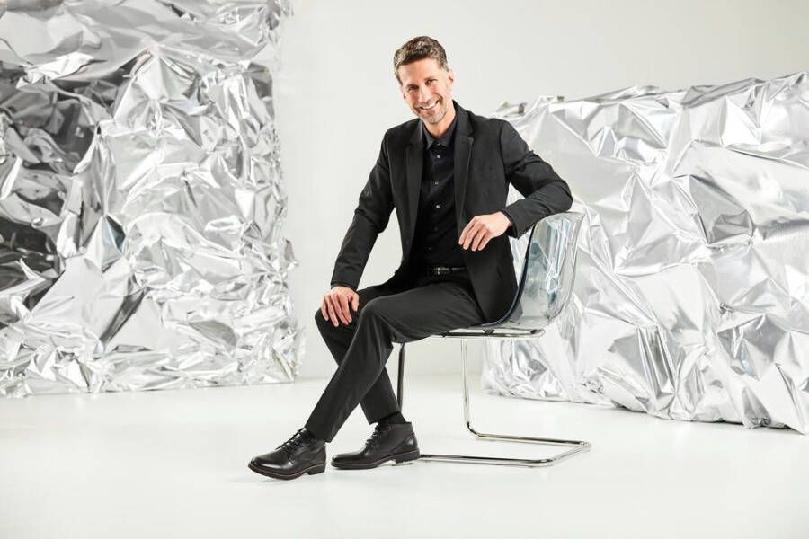 Rieker Veterlaarsjes veterschoenen business-veterschoenen enkellaars met zachte bovenlaag