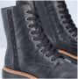 Rieker Veterlaarsjes veterschoenen blokhak binnenrits en klinknagelversiering - Thumbnail 5