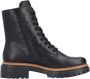 Rieker Veterlaarsjes veterschoenen blokhak binnenrits en klinknagelversiering - Thumbnail 9