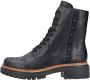 Rieker Veterlaarsjes veterschoenen blokhak binnenrits en klinknagelversiering - Thumbnail 11