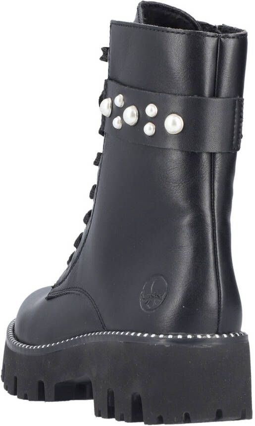 Rieker Veterlaarsjes veterschoenen plateau met extra binnenrits