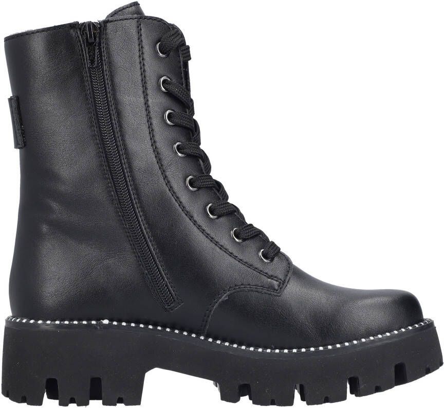 Rieker Veterlaarsjes veterschoenen plateau met extra binnenrits