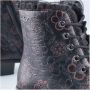 Rieker Veterlaarsjes veterschoenen trachtenenkellaars blokhak ruches-decoratie - Thumbnail 4