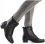 Rieker Veterlaarsjes veterschoenen trachtenenkellaars blokhak ruches-decoratie - Thumbnail 6
