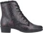 Rieker Veterlaarsjes veterschoenen trachtenenkellaars blokhak ruches-decoratie - Thumbnail 11