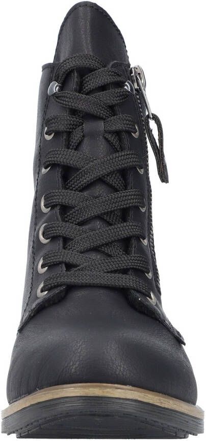 Rieker Veterlaarsjes veterschoenen blokhak in klassieke vorm