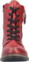 Rieker Veterlaarsjes lace-up boots ankle boots block heel with inner zipper - Thumbnail 7