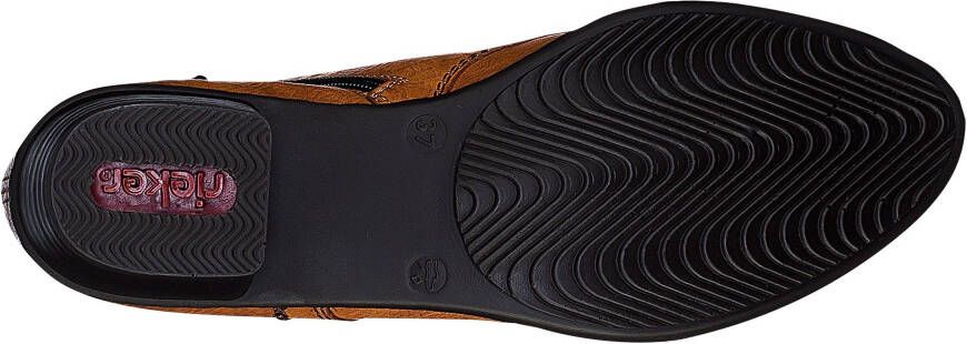 Rieker Veterlaarsjes veterschoenen blokhak in elegante look