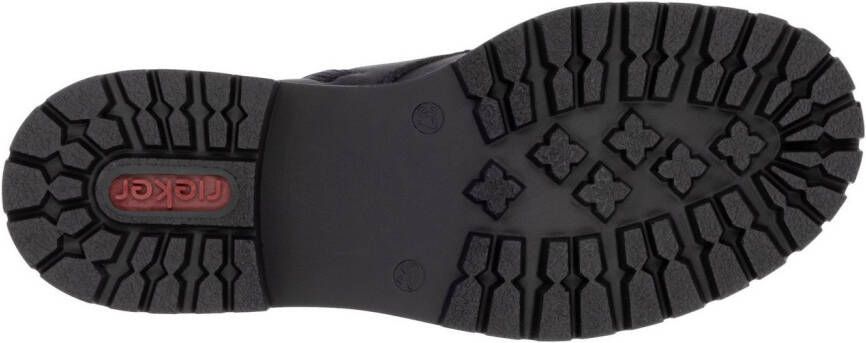 Rieker Veterlaarsjes lace-up boots block heel with practical inner zipper