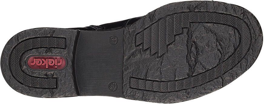 Rieker Veterlaarsjes veterschoenen blokhak met gevoerde schachtafsluiting