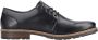 Rieker heren veterschoenen halve schoenen zakelijke schoenen leren schoenen 13200-00 zwart - Thumbnail 9