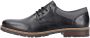 Rieker heren veterschoenen halve schoenen zakelijke schoenen leren schoenen 13200-00 zwart - Thumbnail 10