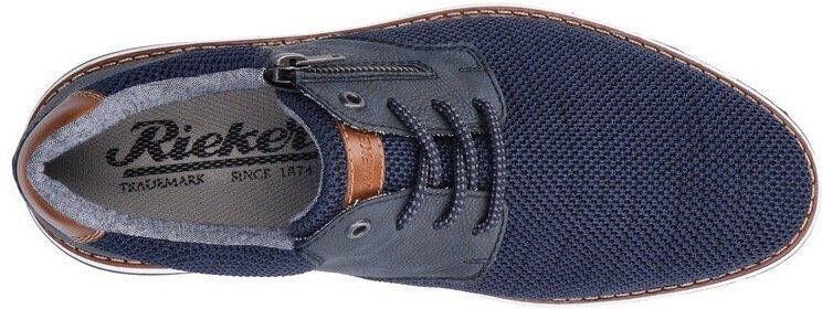 Rieker Veterschoenen met zijrits vrijetijdsschoen lage schoen veterschoen