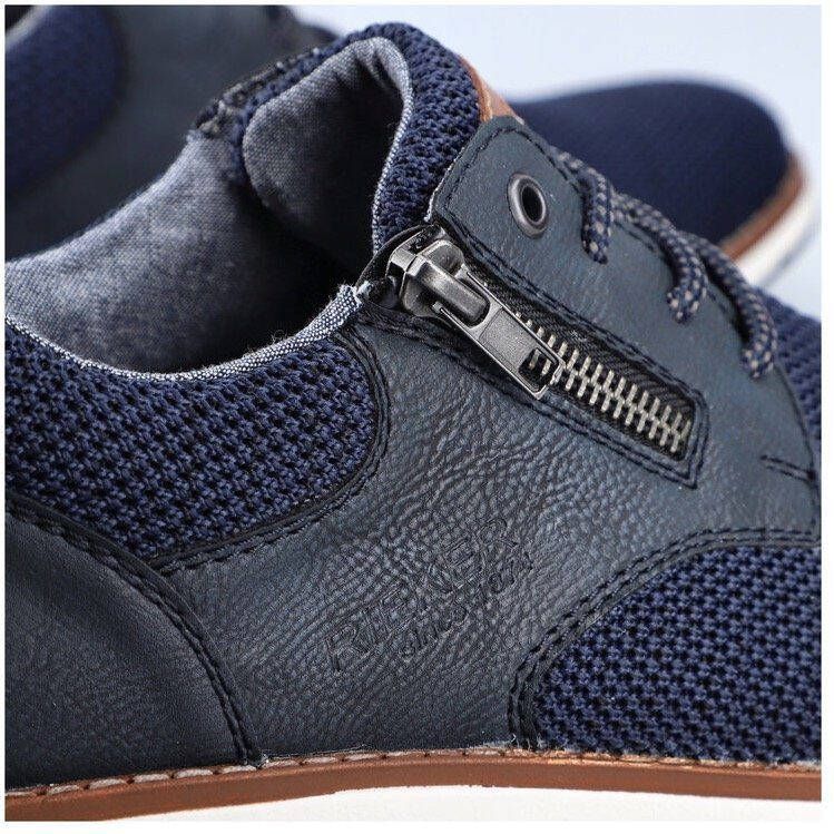 Rieker Veterschoenen met zijrits vrijetijdsschoen lage schoen veterschoen