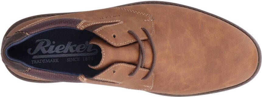 Rieker Veterschoenen met elastische band vrijetijdsschoen lage schoen veterschoen