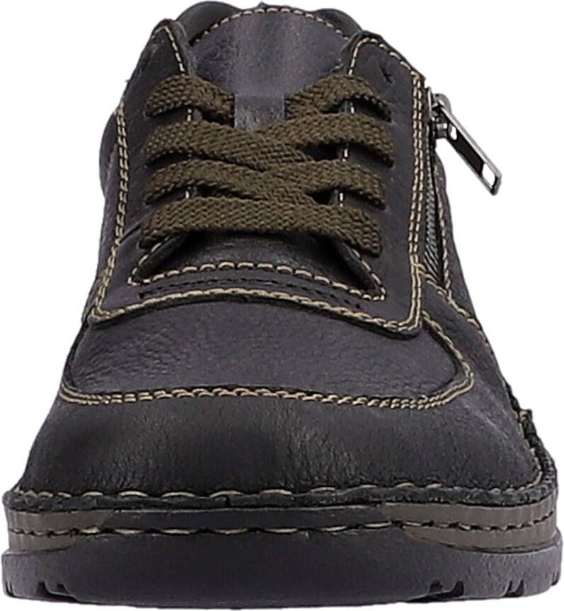 Rieker Veterschoenen met verfijnde siernaad vrijetijdsschoen lage schoen veterschoen