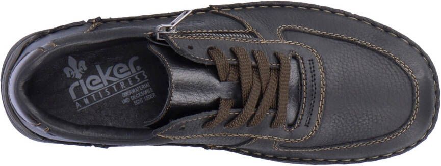 Rieker Veterschoenen met verfijnde siernaad vrijetijdsschoen lage schoen veterschoen