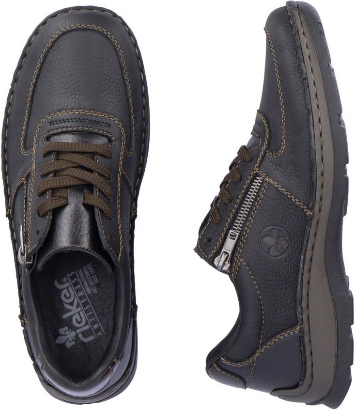 Rieker Veterschoenen met verfijnde siernaad vrijetijdsschoen lage schoen veterschoen
