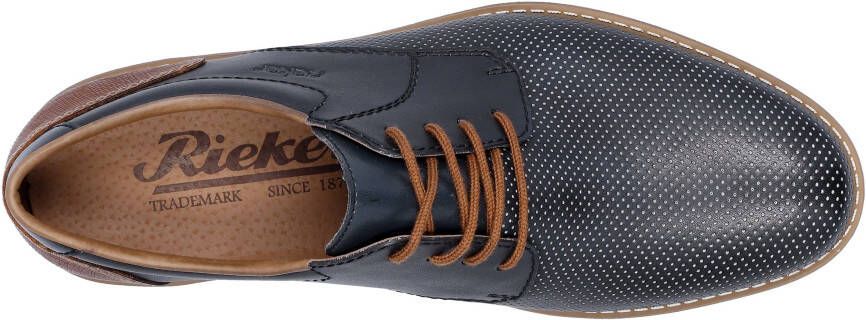 Rieker Veterschoenen met gepolsterde leren binnenzool vrijetijdsschoen lage schoen veterschoen