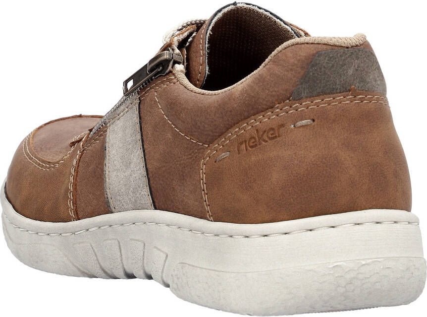 Rieker Veterschoenen met buitenrits vrijetijdsschoen lage schoen veterschoen