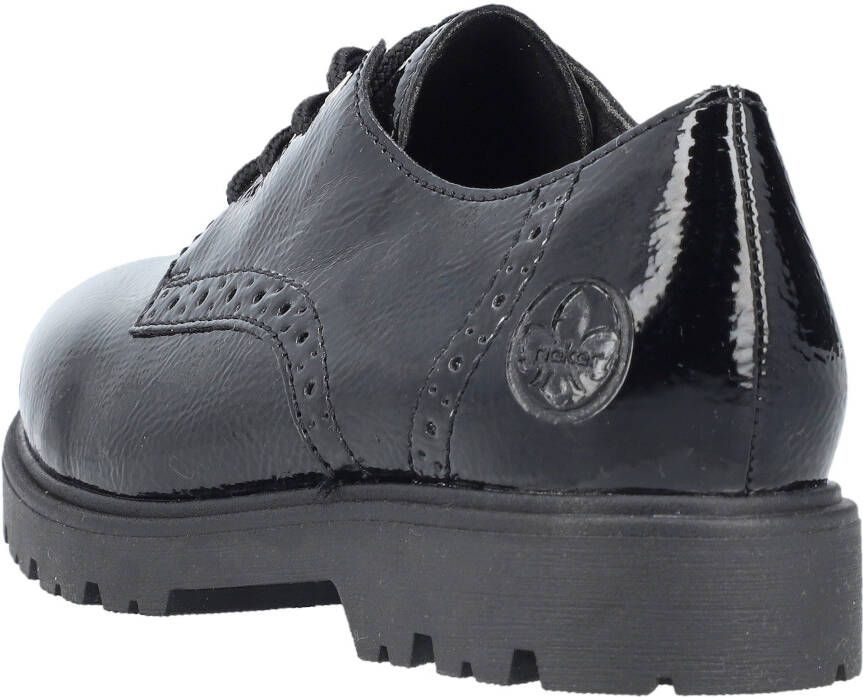 Rieker Veterschoenen vrijetijdsschoen lage schoen business veterschoen in glanzende look