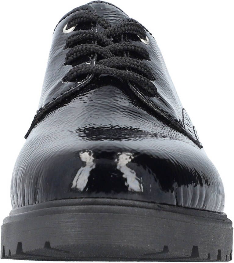 Rieker Veterschoenen vrijetijdsschoen lage schoen business veterschoen in glanzende look