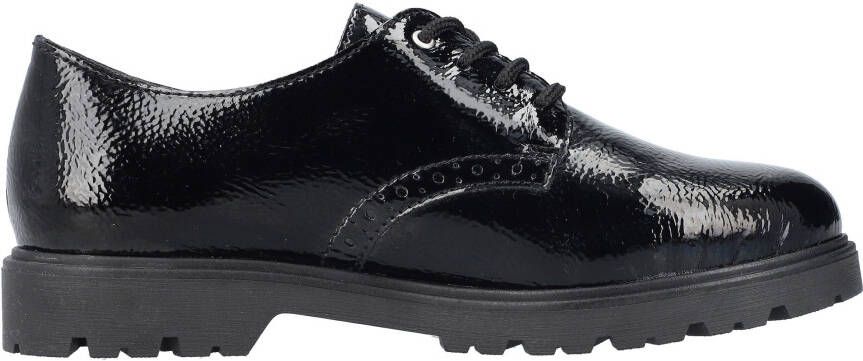 Rieker Veterschoenen vrijetijdsschoen lage schoen business veterschoen in glanzende look