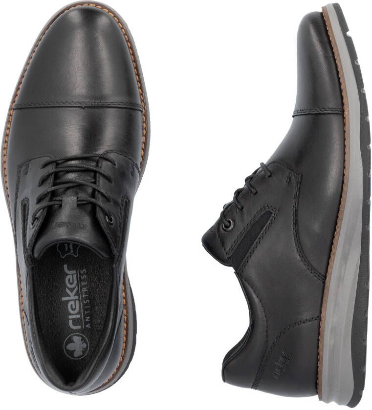 Rieker Veterschoenen vrijetijdsschoen lage schoen business sneaker met zachte bovenlaag