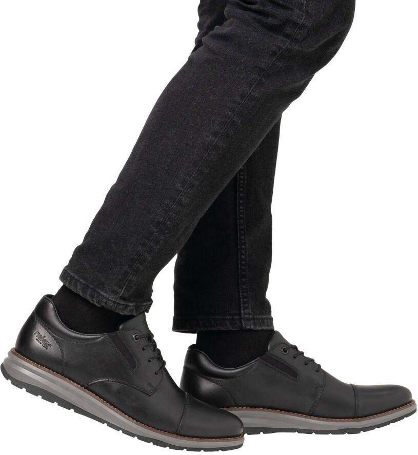 Rieker Veterschoenen vrijetijdsschoen lage schoen business sneaker met zachte bovenlaag
