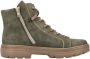 Rieker Veterschoenen enkellaars plateausool contrastnaad met binnenrits - Thumbnail 5