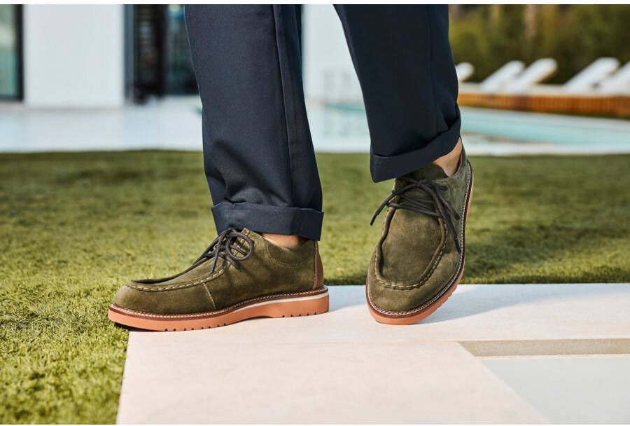 Rieker Veterschoenen lage schoen moccasin veterschoen in comfortabele vorm