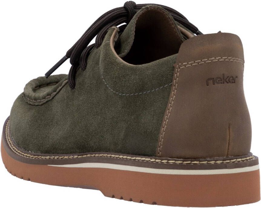 Rieker Veterschoenen lage schoen moccasin veterschoen in comfortabele vorm
