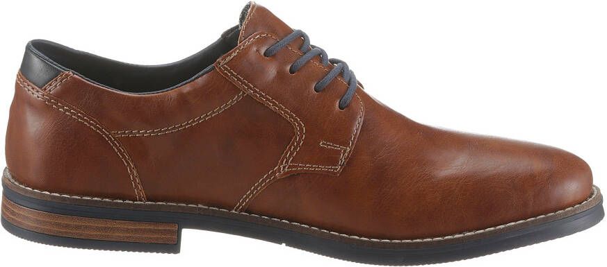 Rieker Veterschoenen met modieuze siersteken vrijetijdsschoen lage schoen veterschoen