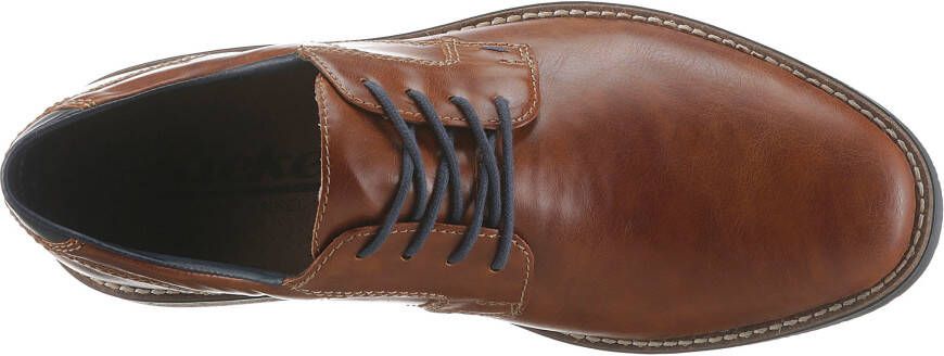 Rieker Veterschoenen met modieuze siersteken vrijetijdsschoen lage schoen veterschoen