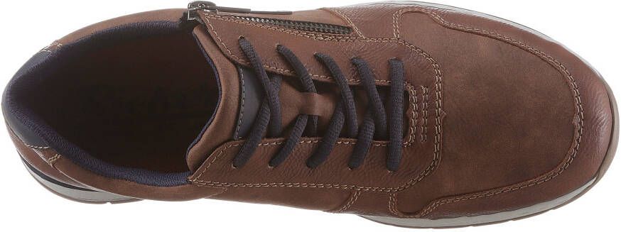 Rieker Veterschoenen met zijrits vrijetijdsschoen lage schoen veterschoen