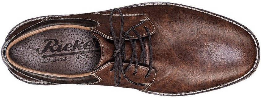 Rieker Veterschoenen met gepolsterde binnenzool vrijetijdsschoen lage schoen veterschoen
