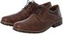 Rieker heren veterschoenen halve schoenen zakelijke schoenen leren schoenen 13200-24 brown - Thumbnail 9