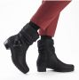 Rieker Winterlaarsjes western-enkellaars cowboylaarzen hakken met decoratieve riem - Thumbnail 4