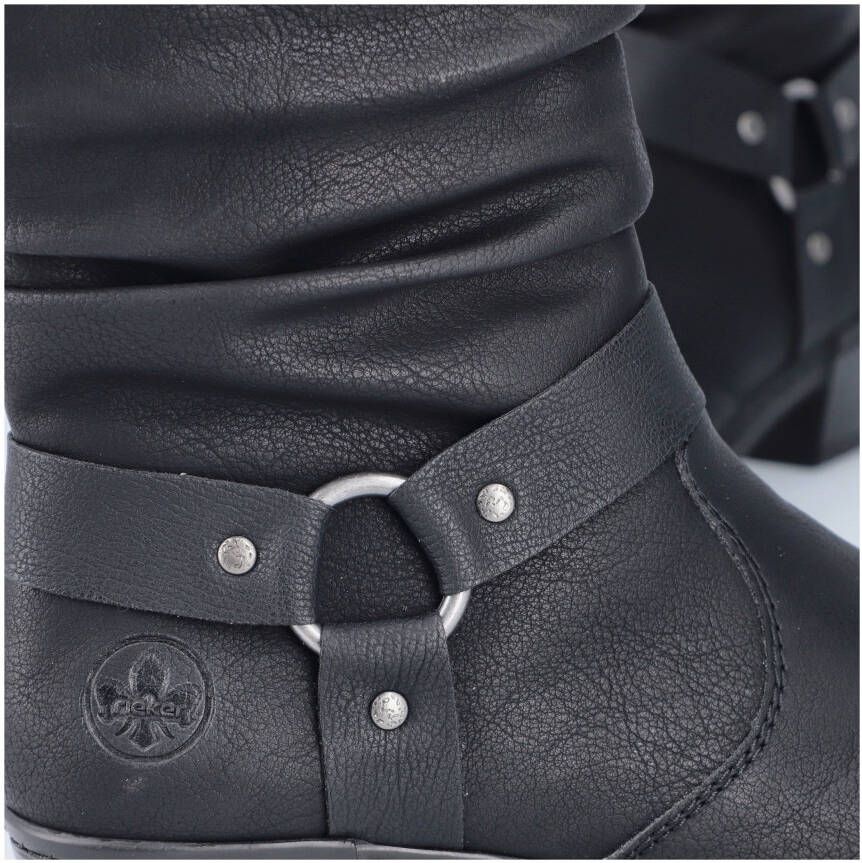Rieker Winterlaarsjes western-enkellaars cowboylaarzen hakken met decoratieve riem