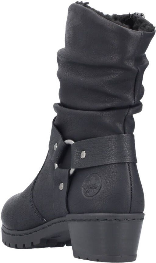 Rieker Winterlaarsjes western-enkellaars cowboylaarzen hakken met decoratieve riem