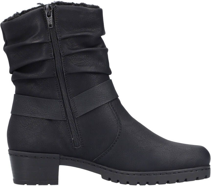 Rieker Winterlaarsjes western-enkellaars cowboylaarzen hakken met decoratieve riem