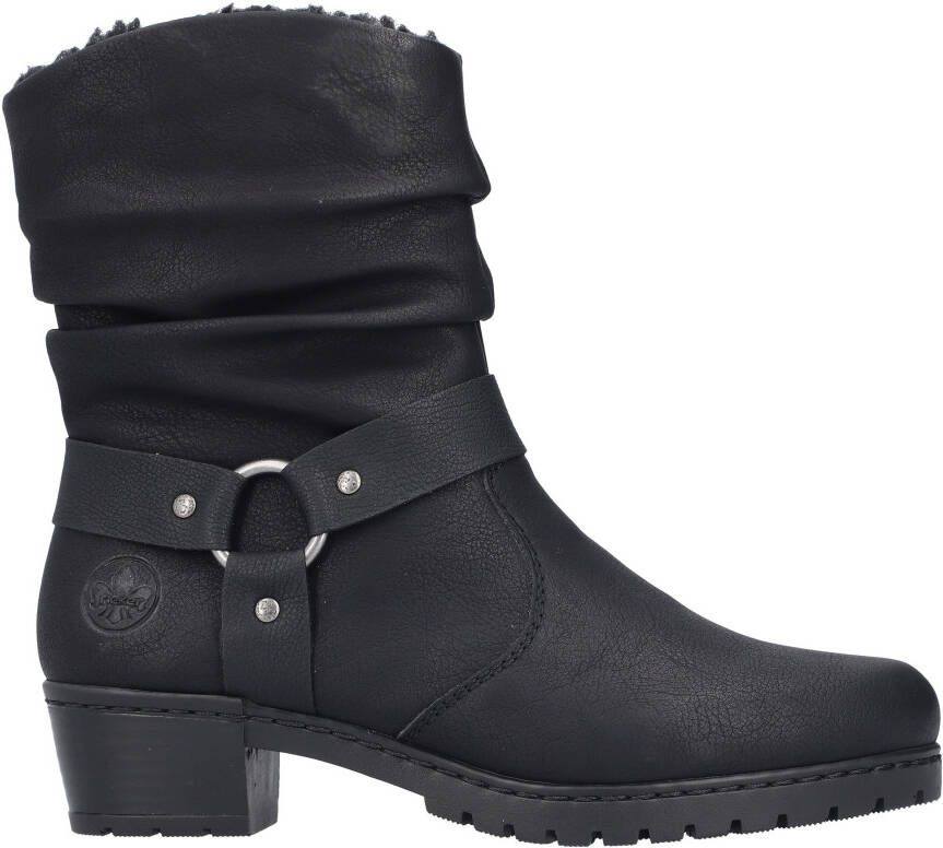 Rieker Winterlaarsjes western-enkellaars cowboylaarzen hakken met decoratieve riem