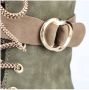 Rieker Groene veterschoen met teddyvoering Groen Dames - Thumbnail 14